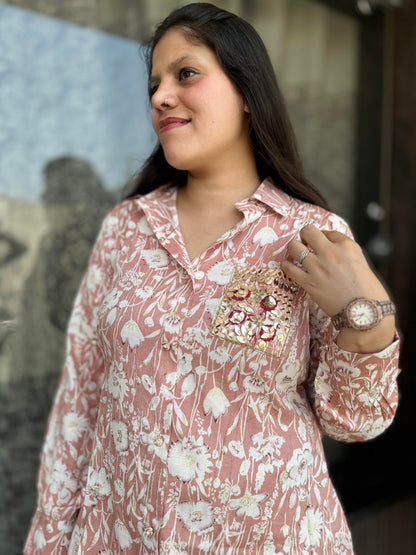 Hand Work Kurta Pant Cordset