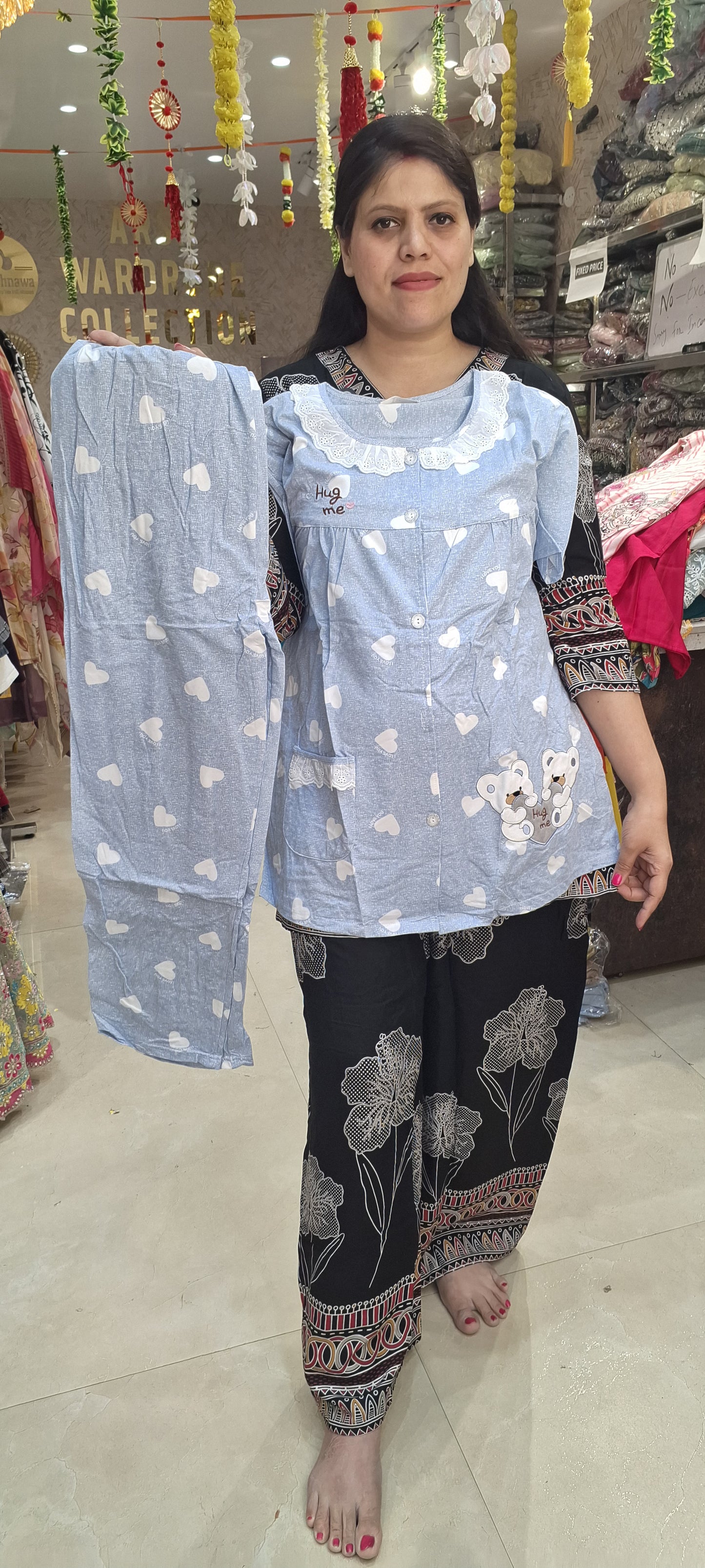 Indipehnawa Night Suit Cord Set – Ethnic Elegance Meets Comfort
