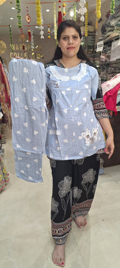 Indipehnawa Night Suit Cord Set – Ethnic Elegance Meets Comfort