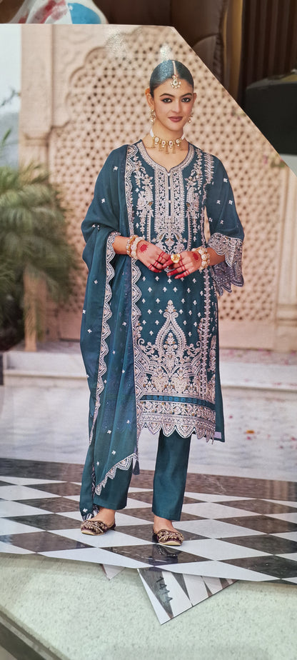 Glamour Glow Party Wear Suit – Indipehnawa Exclusive