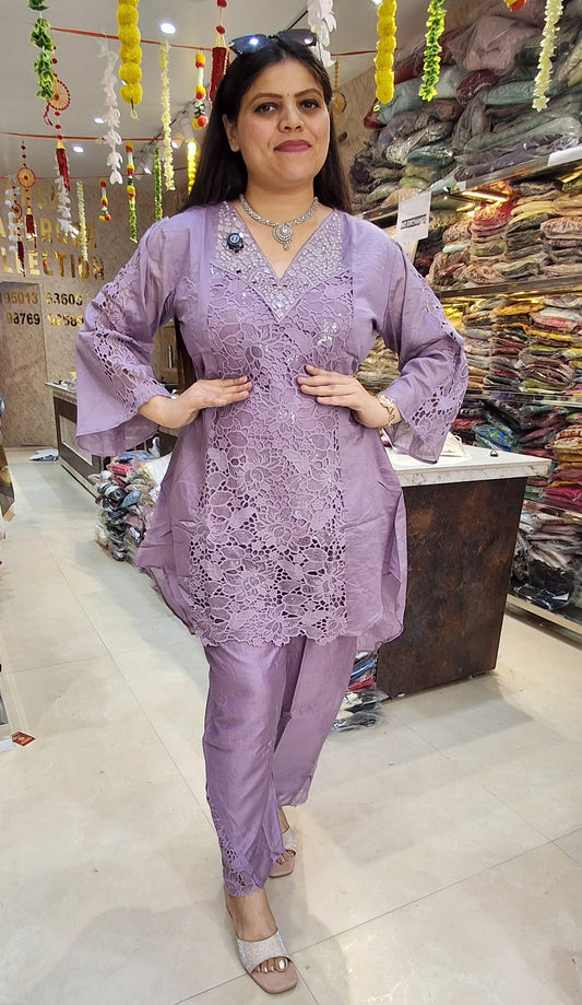 LAVENDER CROCKET CORDSET BY INDIPEHNAWA