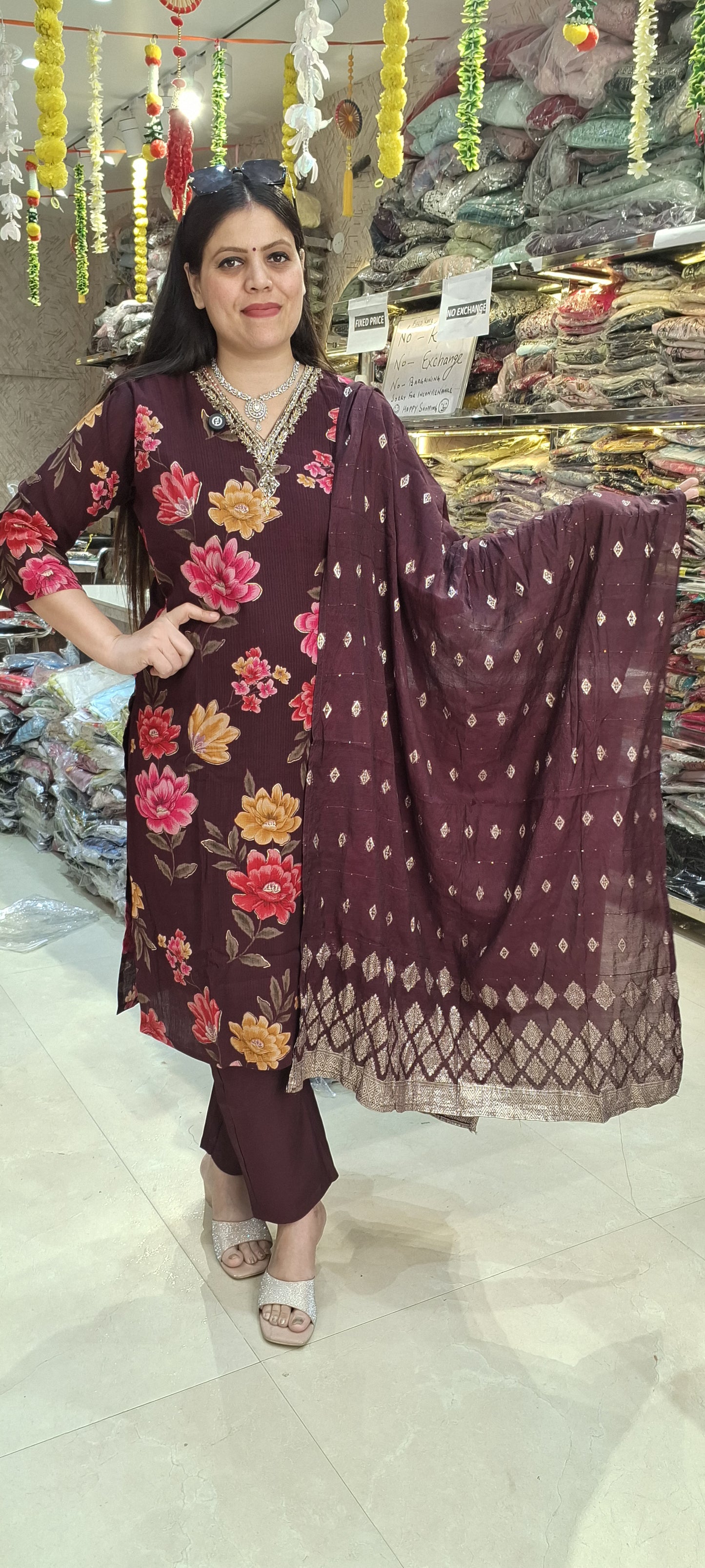 HAND EMBROIDERY WORK SUIT BY INDIPEHNAWA