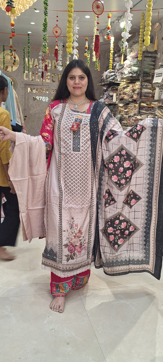 ALMOND DESIGNER SUIT BY INDIPEHNAWA
