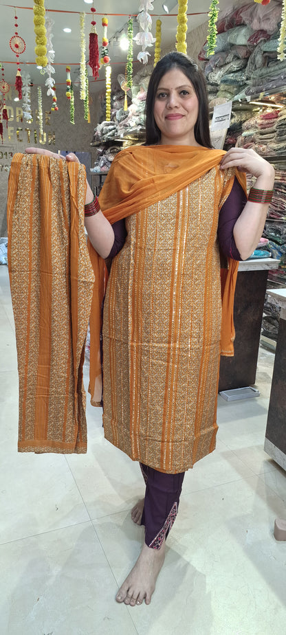 COTTON THREAD WORK SUIT BY INDIPEHNAWA