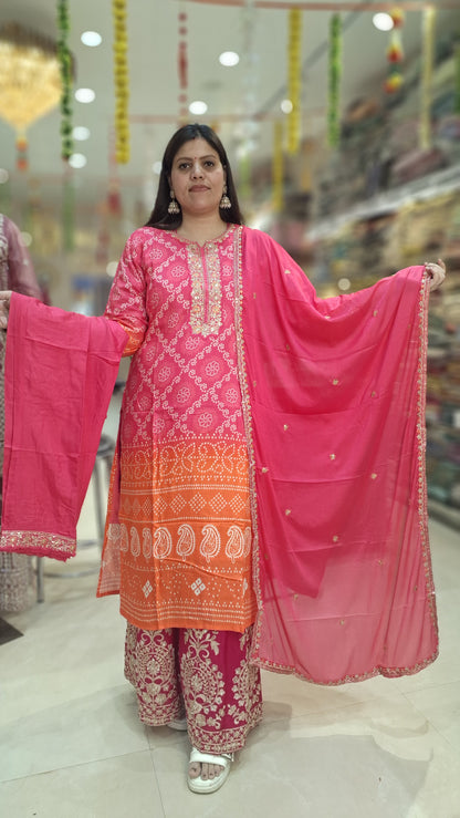 PURE CREPE BANDEJ DUEL SHADE DESIGNER 3 PC SUIT