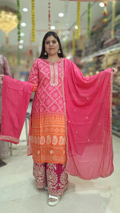 PURE CREPE BANDEJ DUEL SHADE DESIGNER 3 PC SUIT