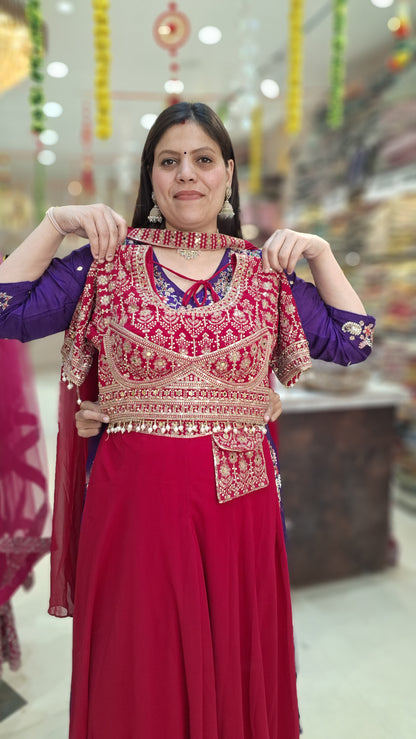 GEORGET SHORT TOP WITH JAFFA PARTY WEAR DRESS