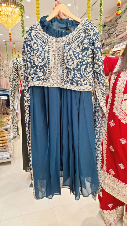 Graceful Glimmer Long Sleeve Partywear