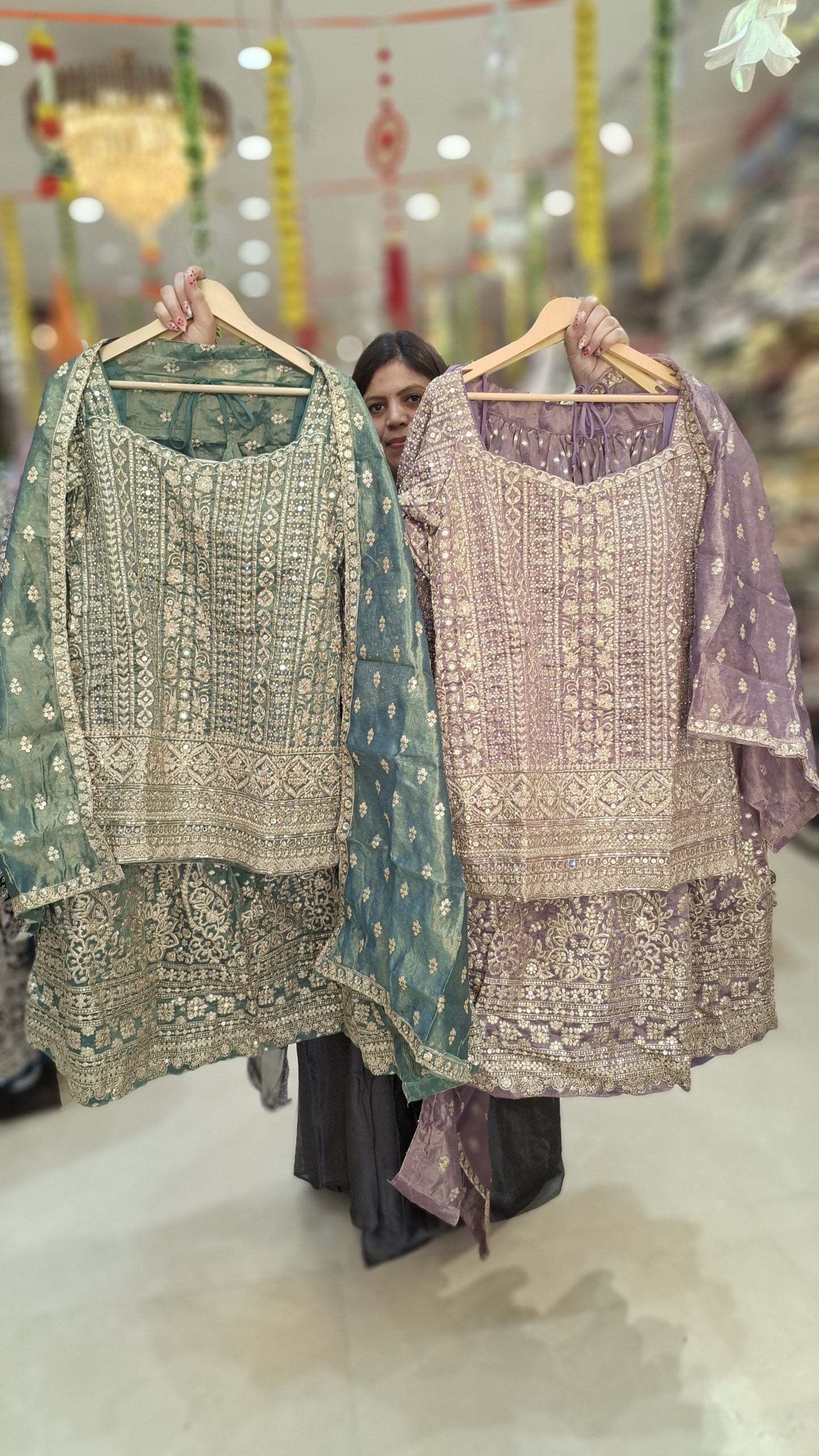JIMMY CHOO SHASHA LEHENGA WITH HEAVY WORK