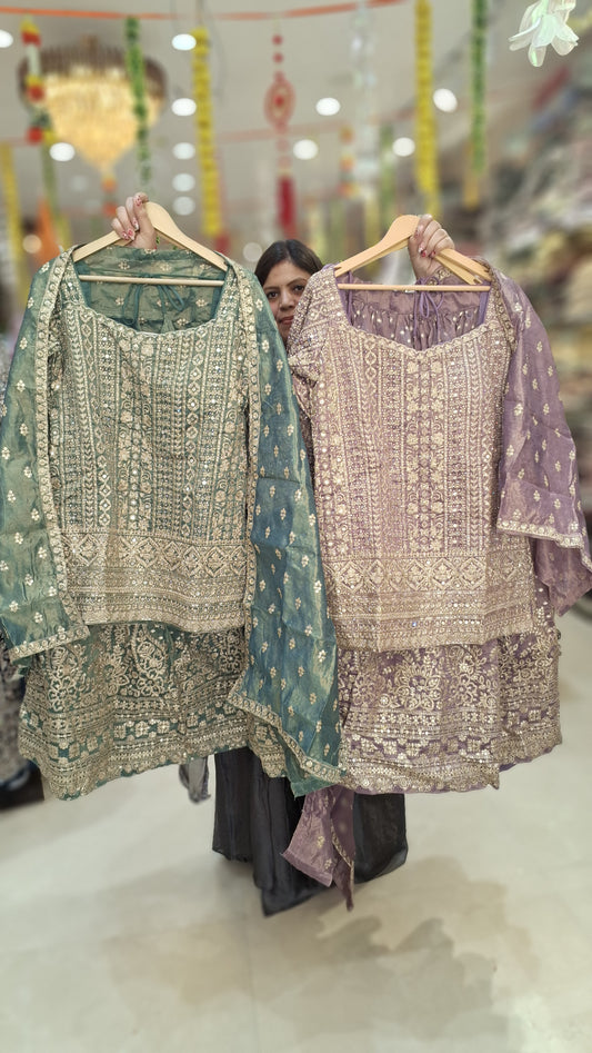 JIMMY CHOO SHASHA LEHENGA WITH HEAVY WORK