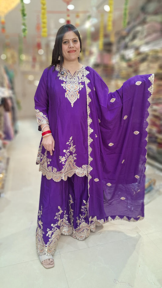 PURE CHINON BEAUTIFUL GRARA 3 PC SUIT
