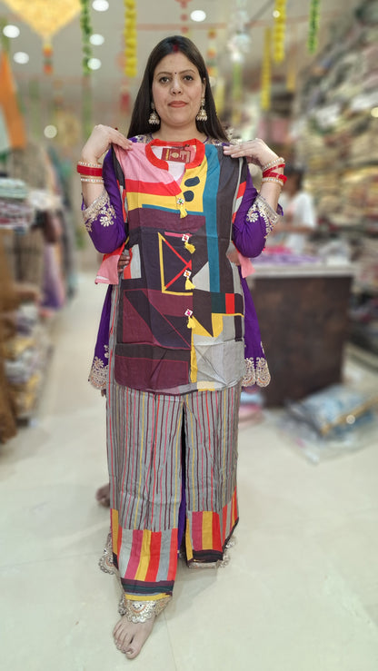 PURE COTTON MULTI COLOR CORDSET