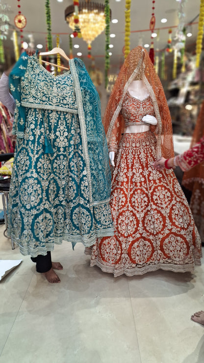 Handcrafted PEARL Work Lehengas – A Touch of Royalty BY INDIPEHNAWA