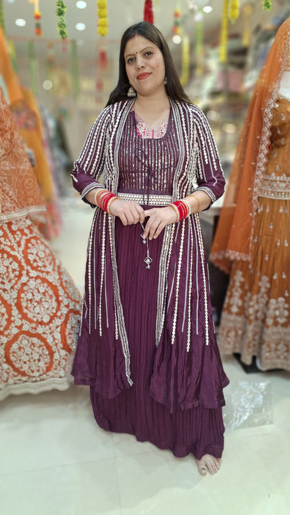 INDO WESTREN 3 PIECE SHRUG LEHNGA