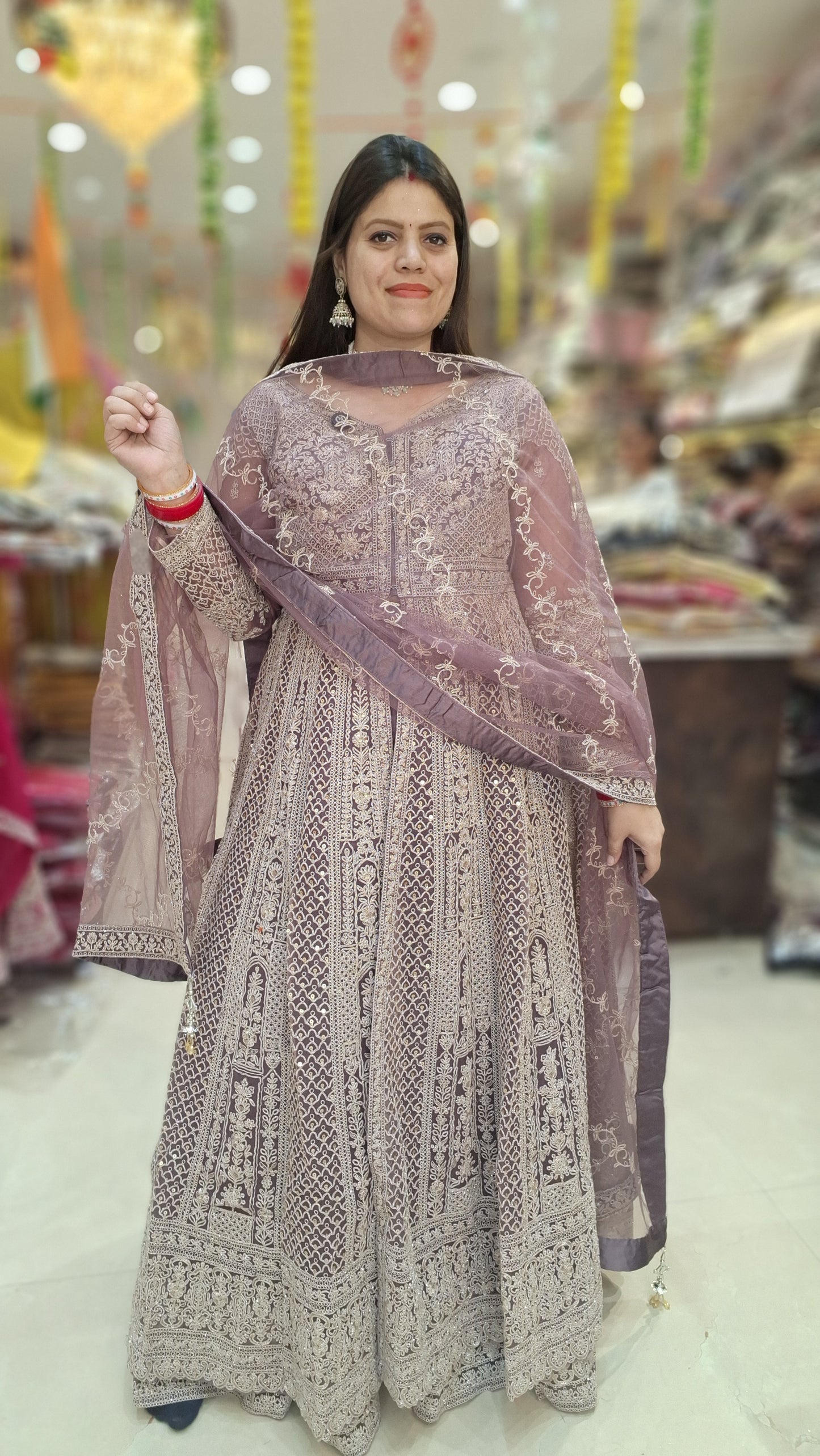 FRONT CUT ZARI HEAVY PARTY WEAR LEHNGA