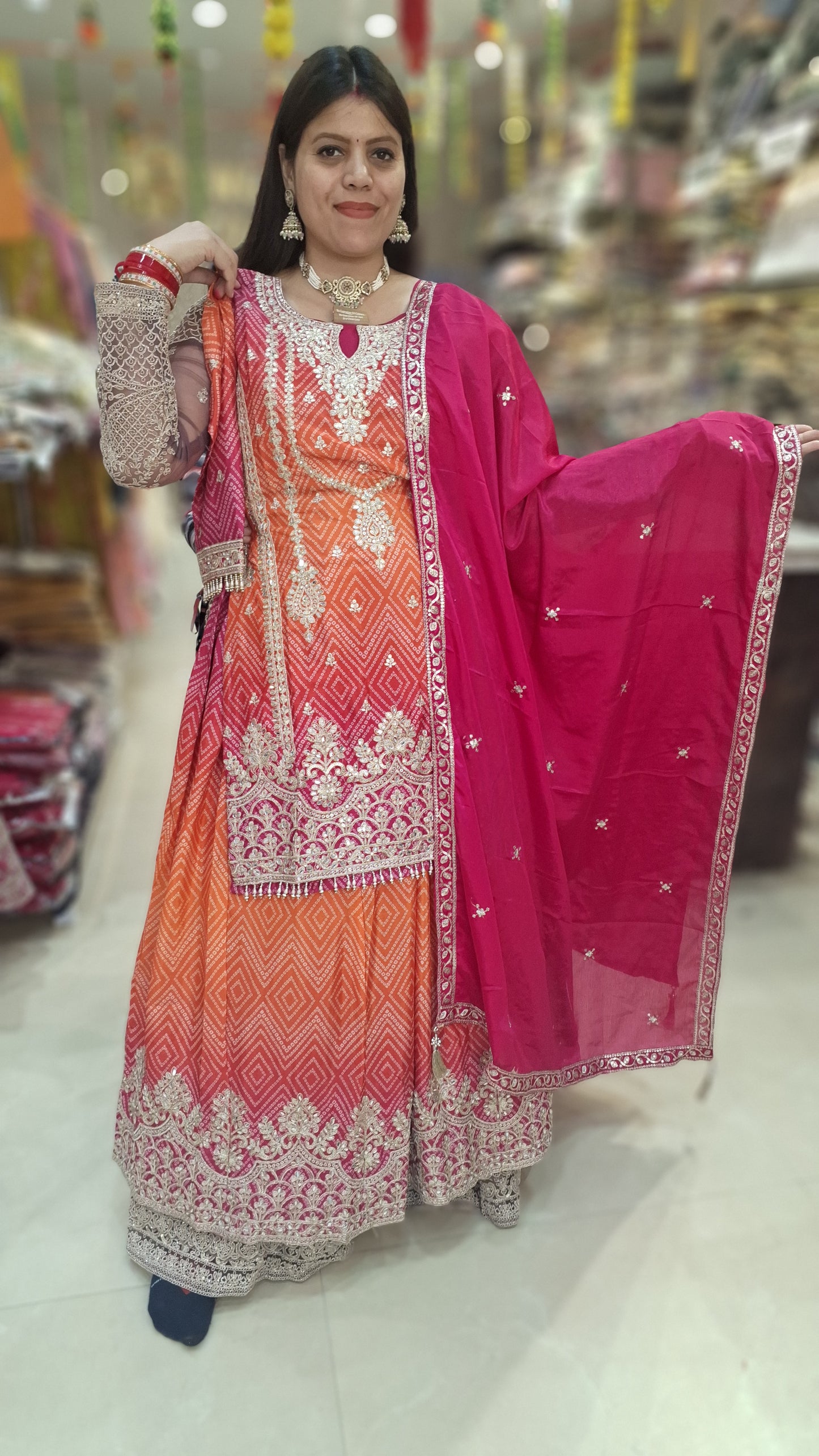 PARTY WEAR BANJEJ JAFFA 3 PC SUIT