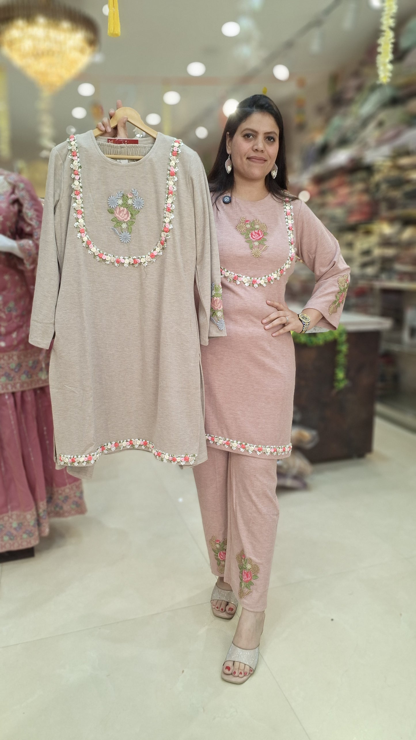 PREMIUM DAFFODIL NECK DESIGN WITH EARING CORDSET