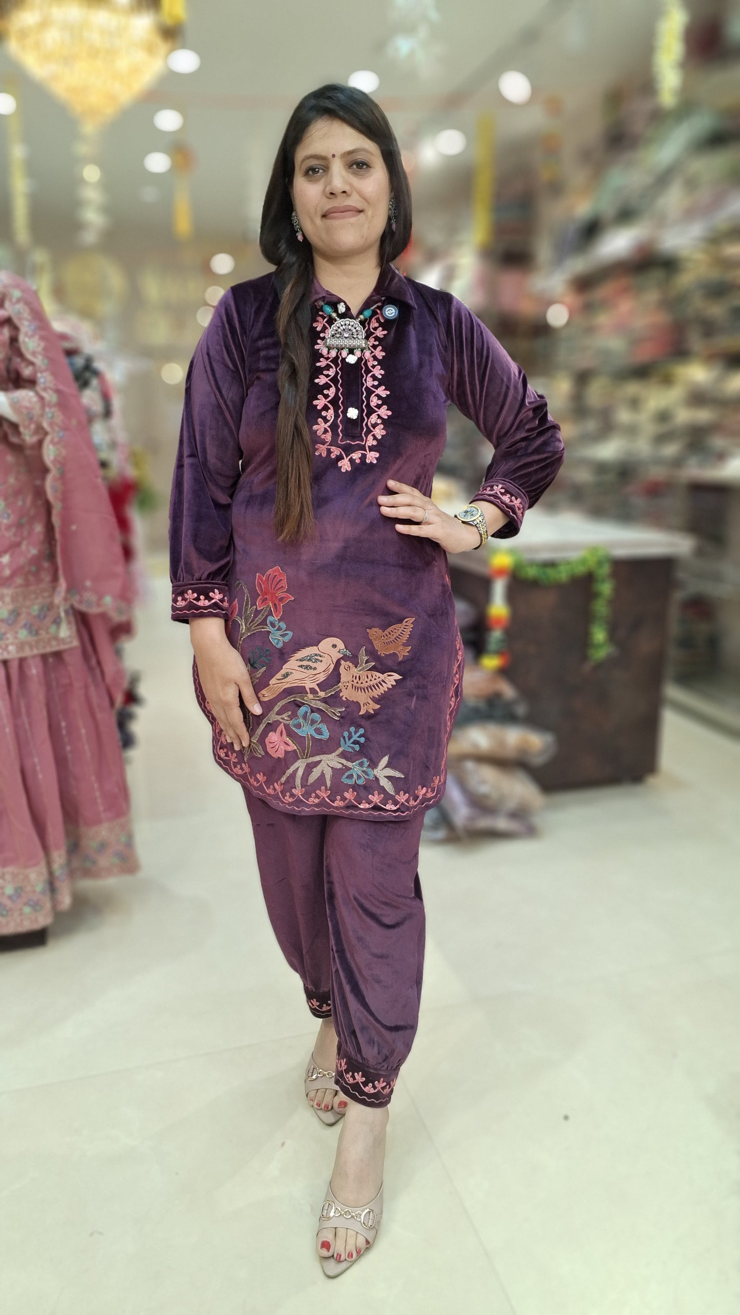 PREMIUM VELVET PATHANI CORDSET