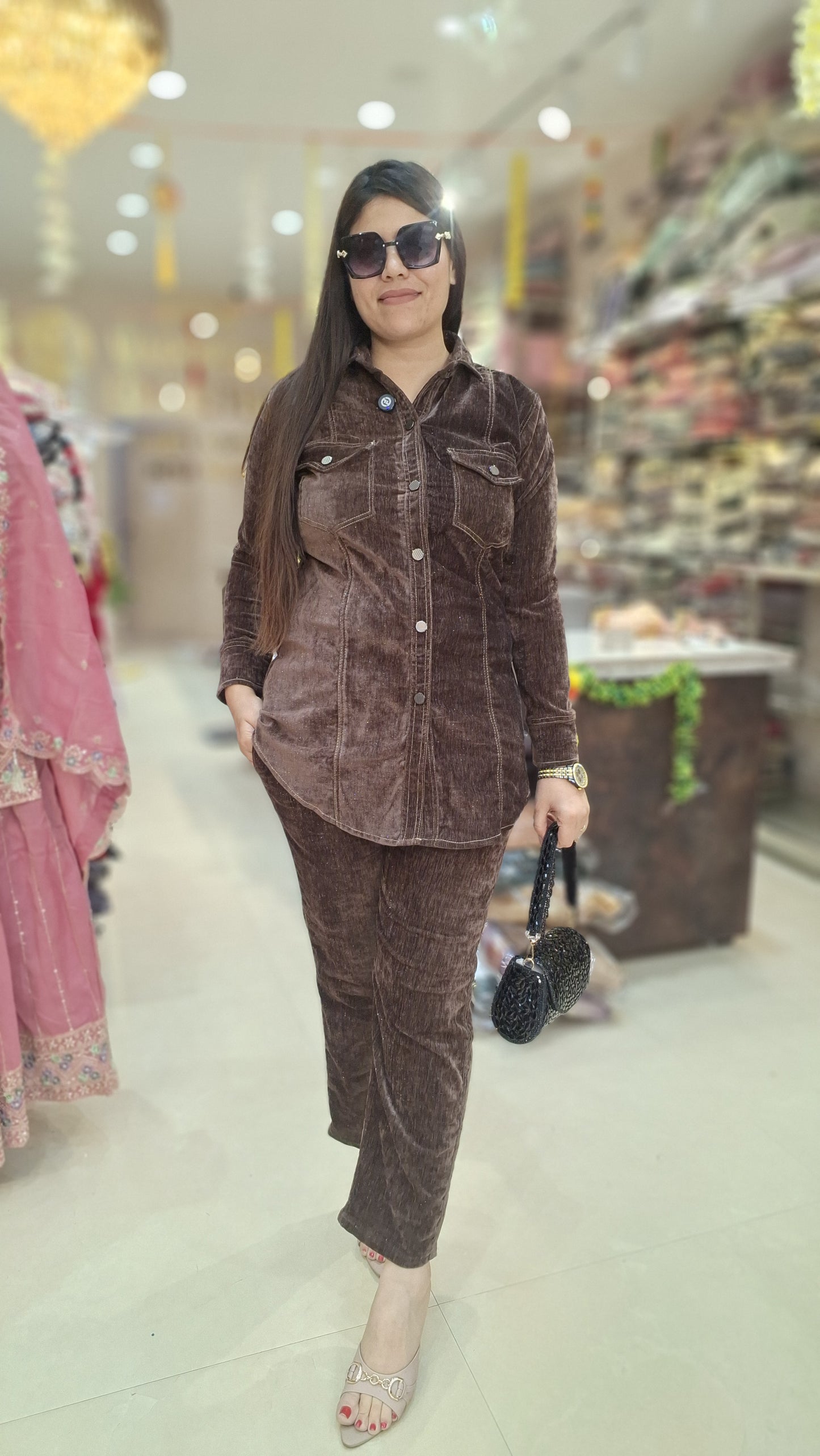 DENIM VELVET COTRIZ CORDSET