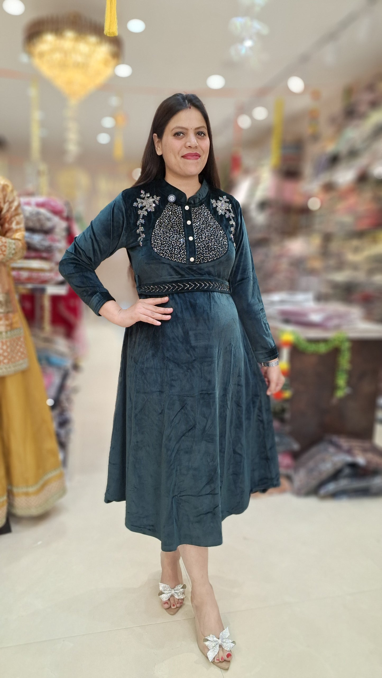 PREMIUM VELVET BEAUTIFUL WARM DRES