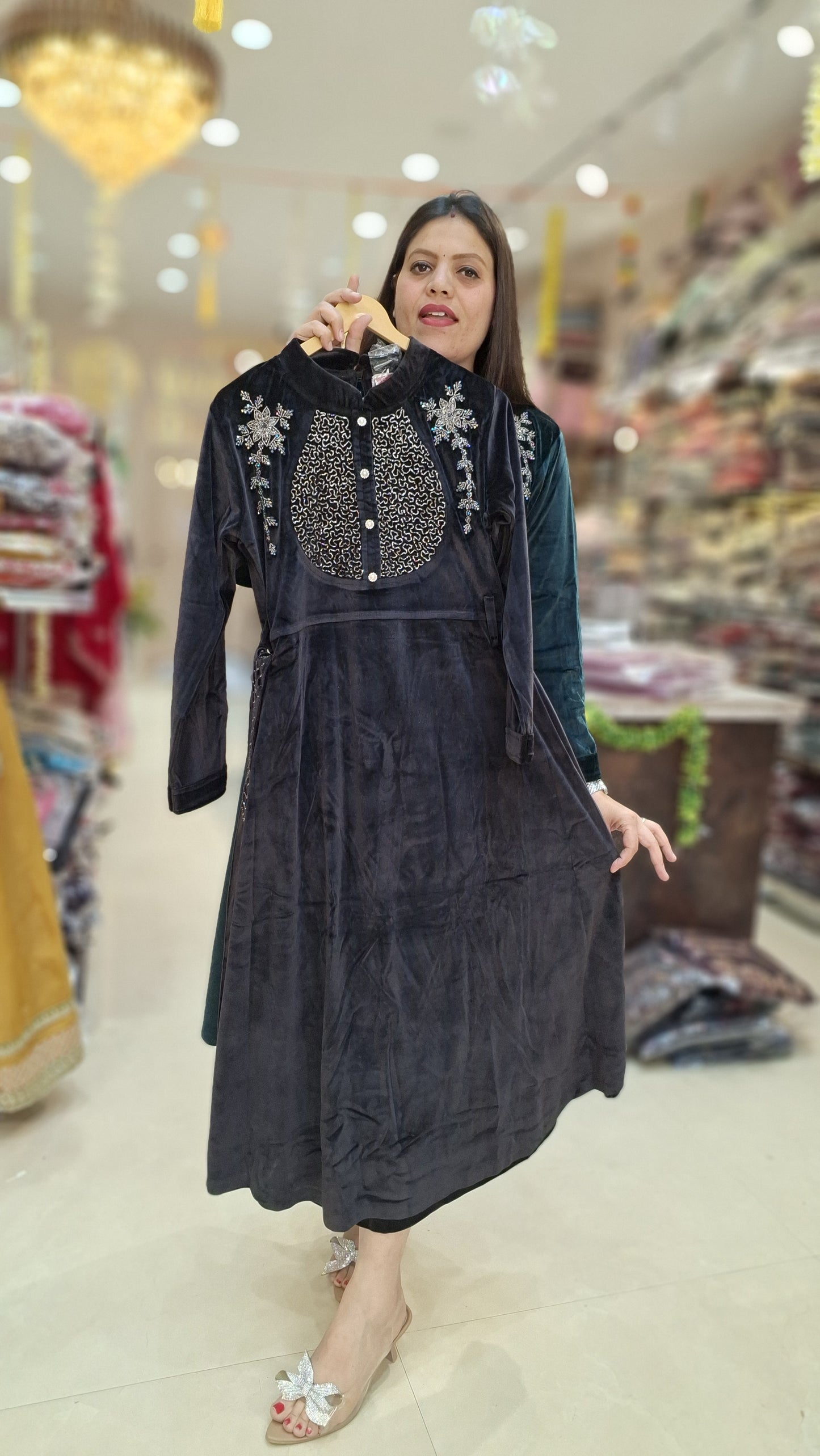 PREMIUM VELVET BEAUTIFUL WARM DRES