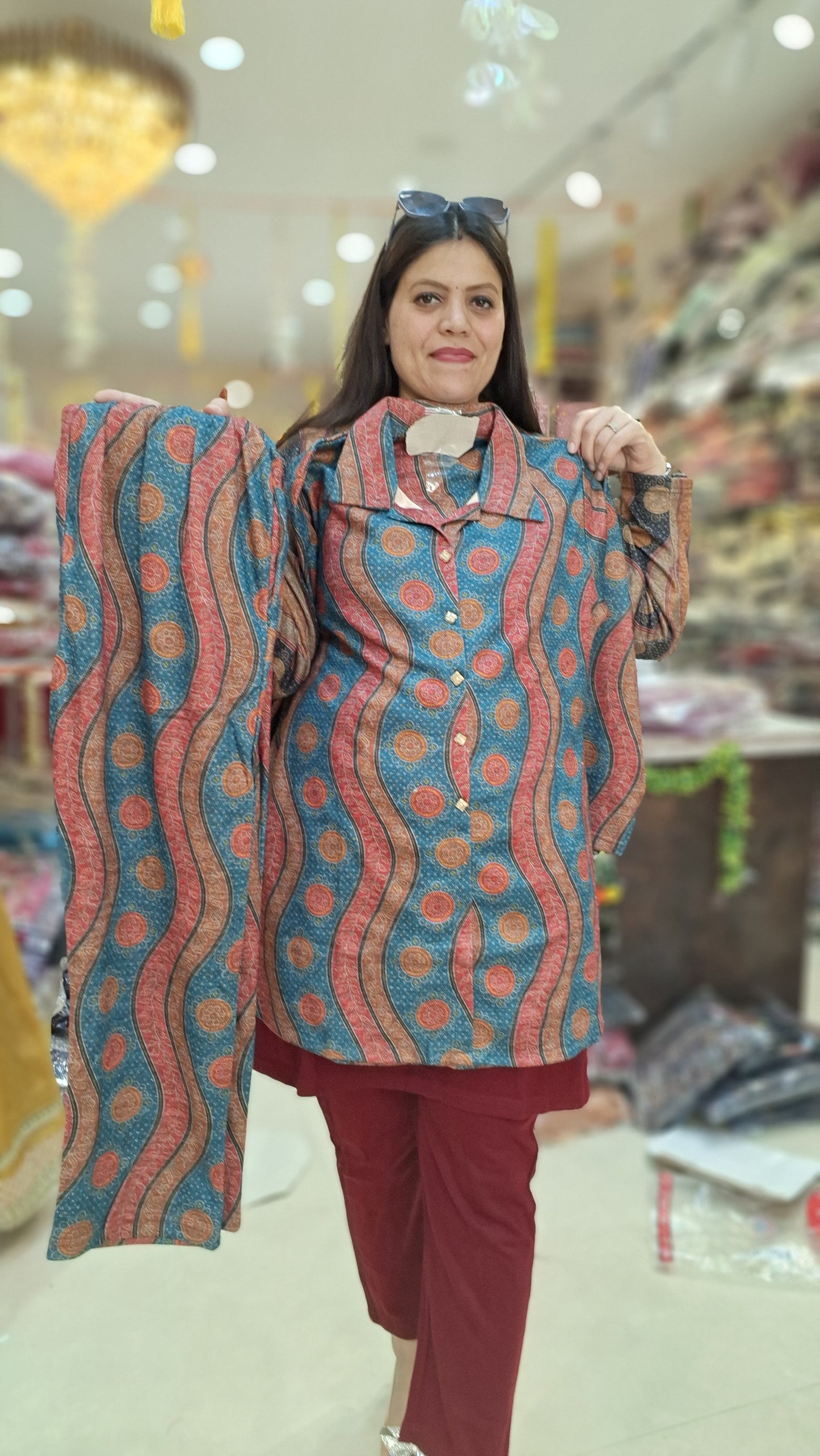 PLUS SIZE KULLU DESIGN WOLLEN CORDSET