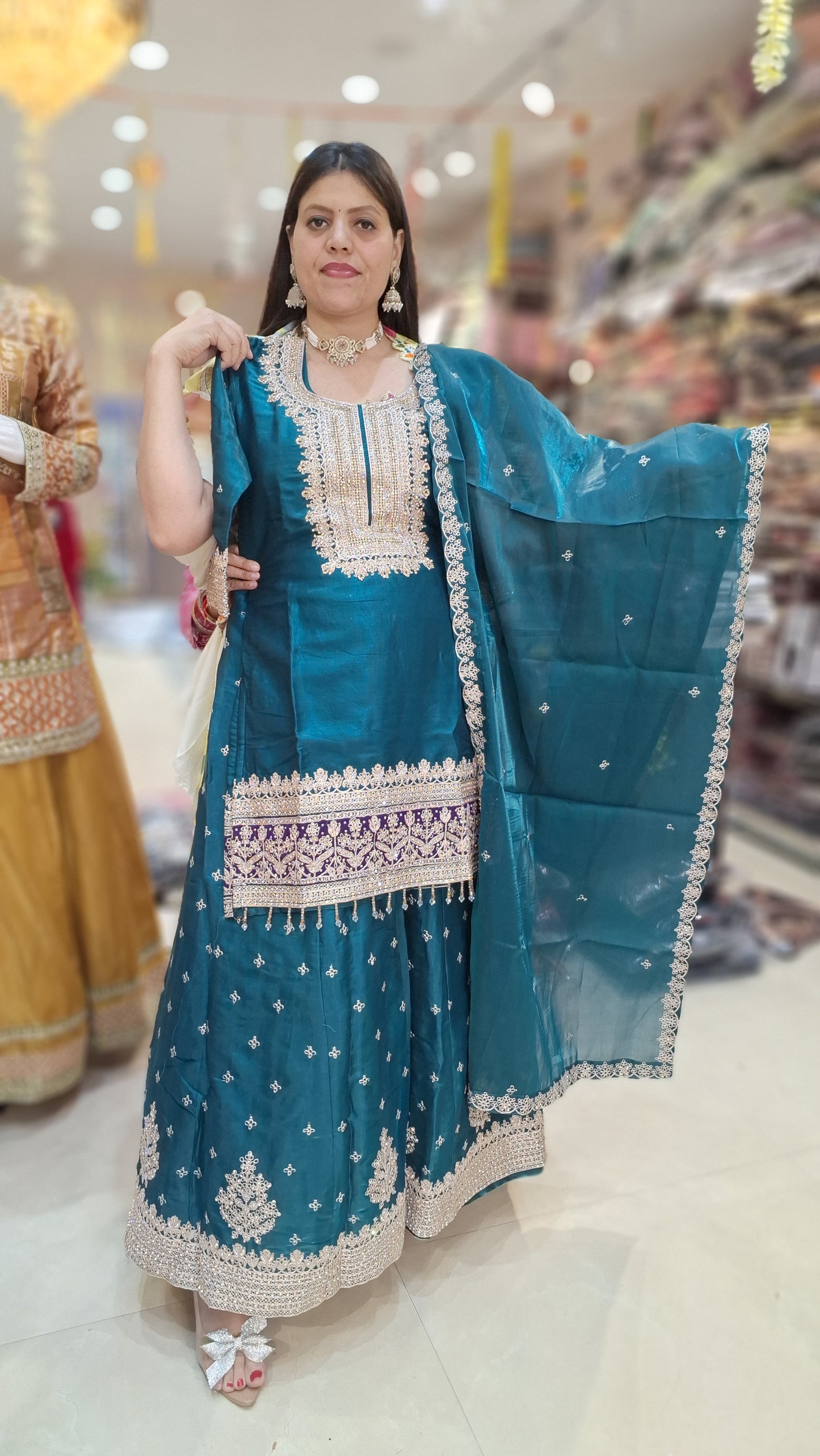 PURE SILK SHORT LENGTH SHIRT WITH JAFFA