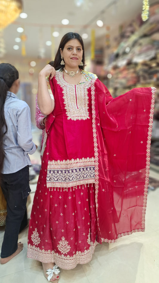 PURE SILK SHORT LENGTH SHIRT WITH JAFFA