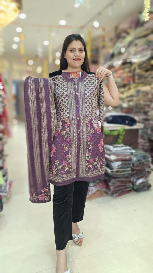 PREMIUM WOLLEN KULLU DESIGN 2PC CORDSET (ARTICAL NO-04)