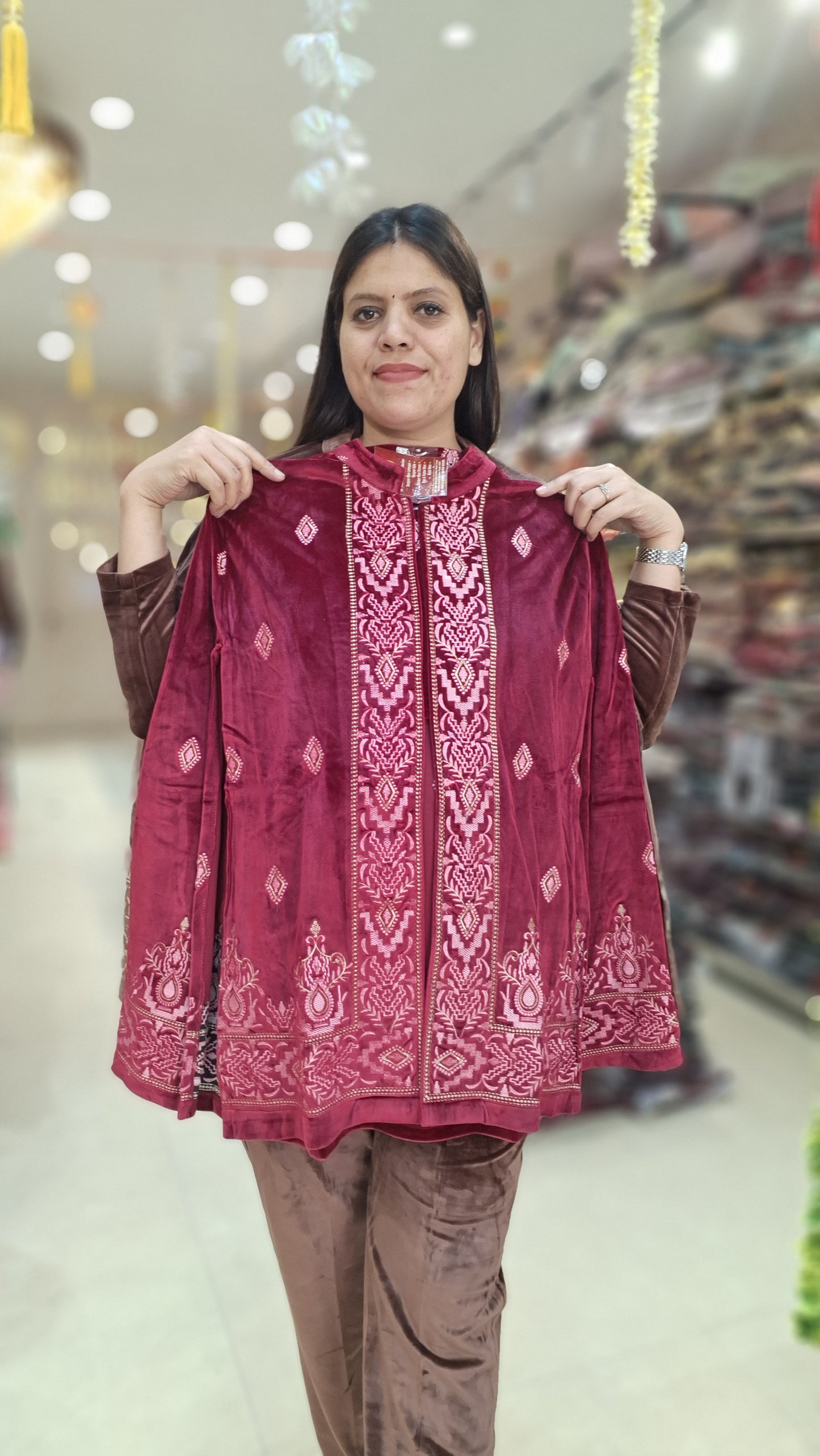 PREMIUM VELVET KANI CAPE DESIGN CORDSET