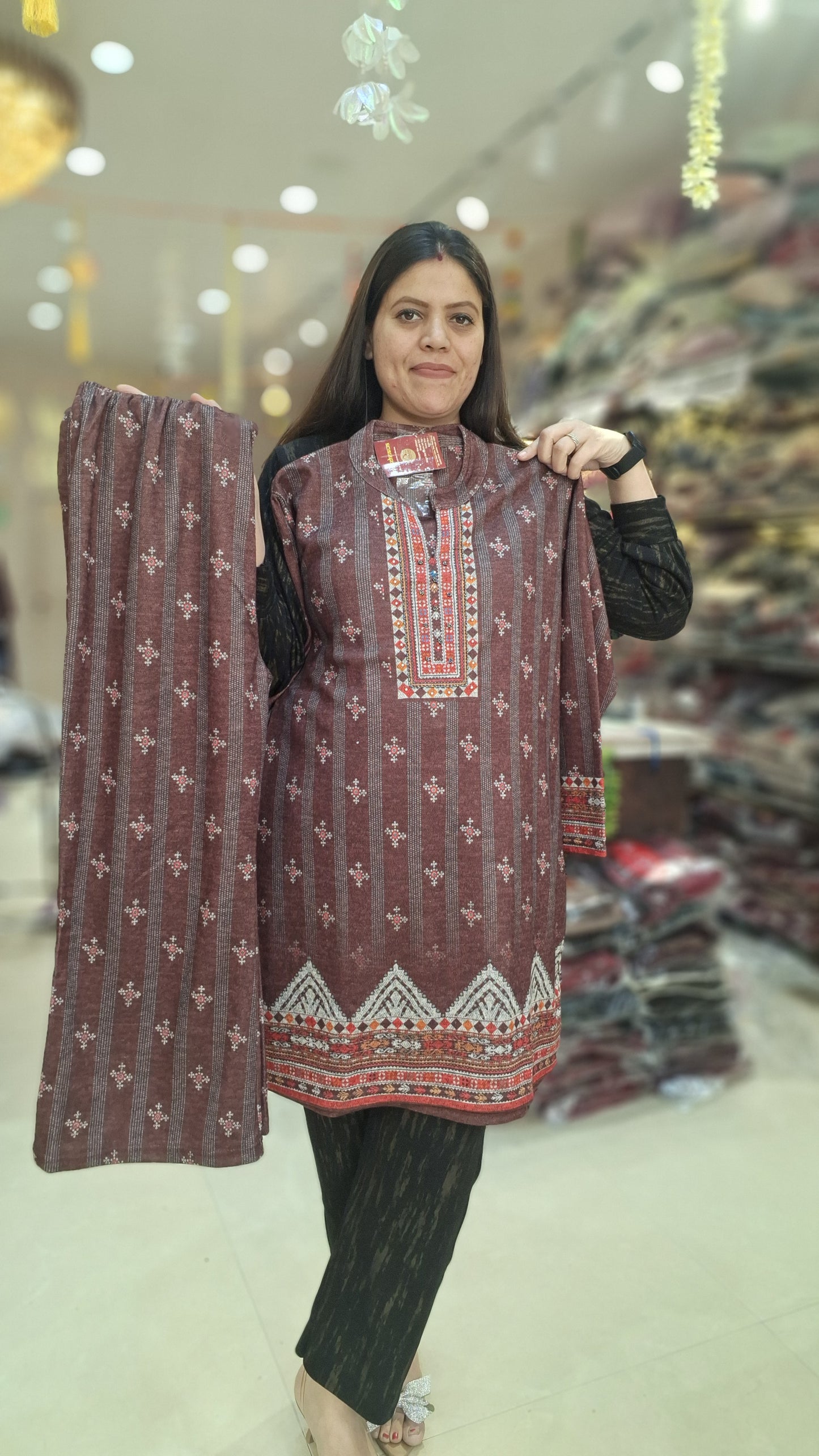 PREMIUM WOOL BEAUTIFUL DESIGN KULLU CORDSET (ARTICAL NO-07)