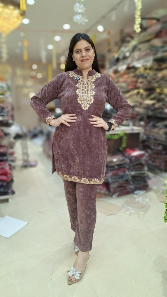 PREMIUM VELVET FULL SLEEVS DESIGNER CORDSET