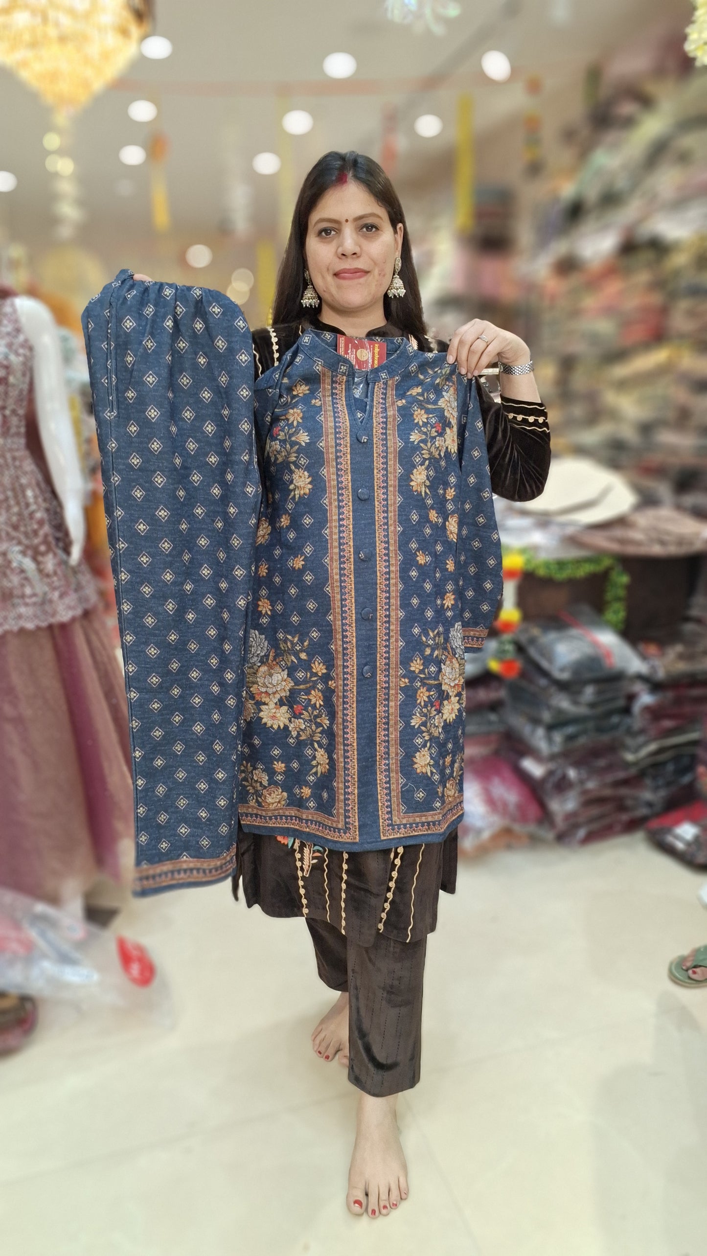 BEAUTIFUL BUTTON DESIGN KULLU CORDSET(ARTICAL NO-10)