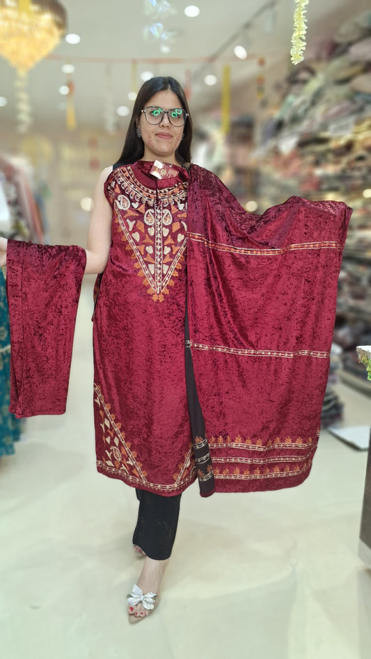 PREMIUM MICRO VELVET DESIGNER SUIT