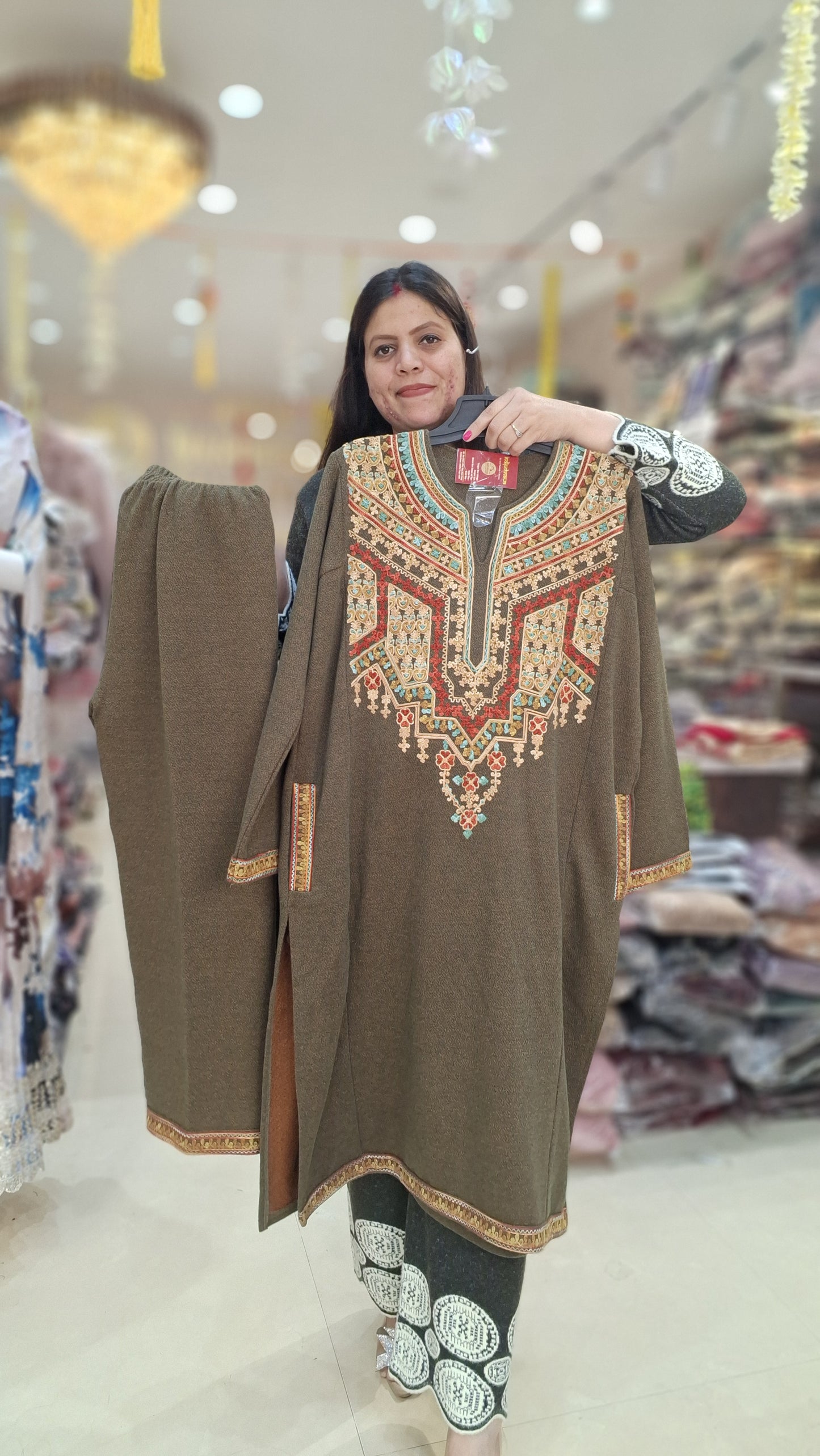 PREMIUM WOOL CHOGA PHERAN CORDSET