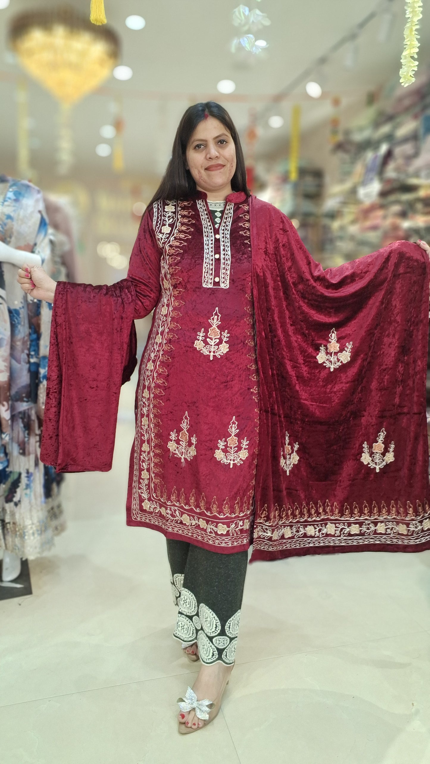 KASHMIRI MICRO VELVET SUIT