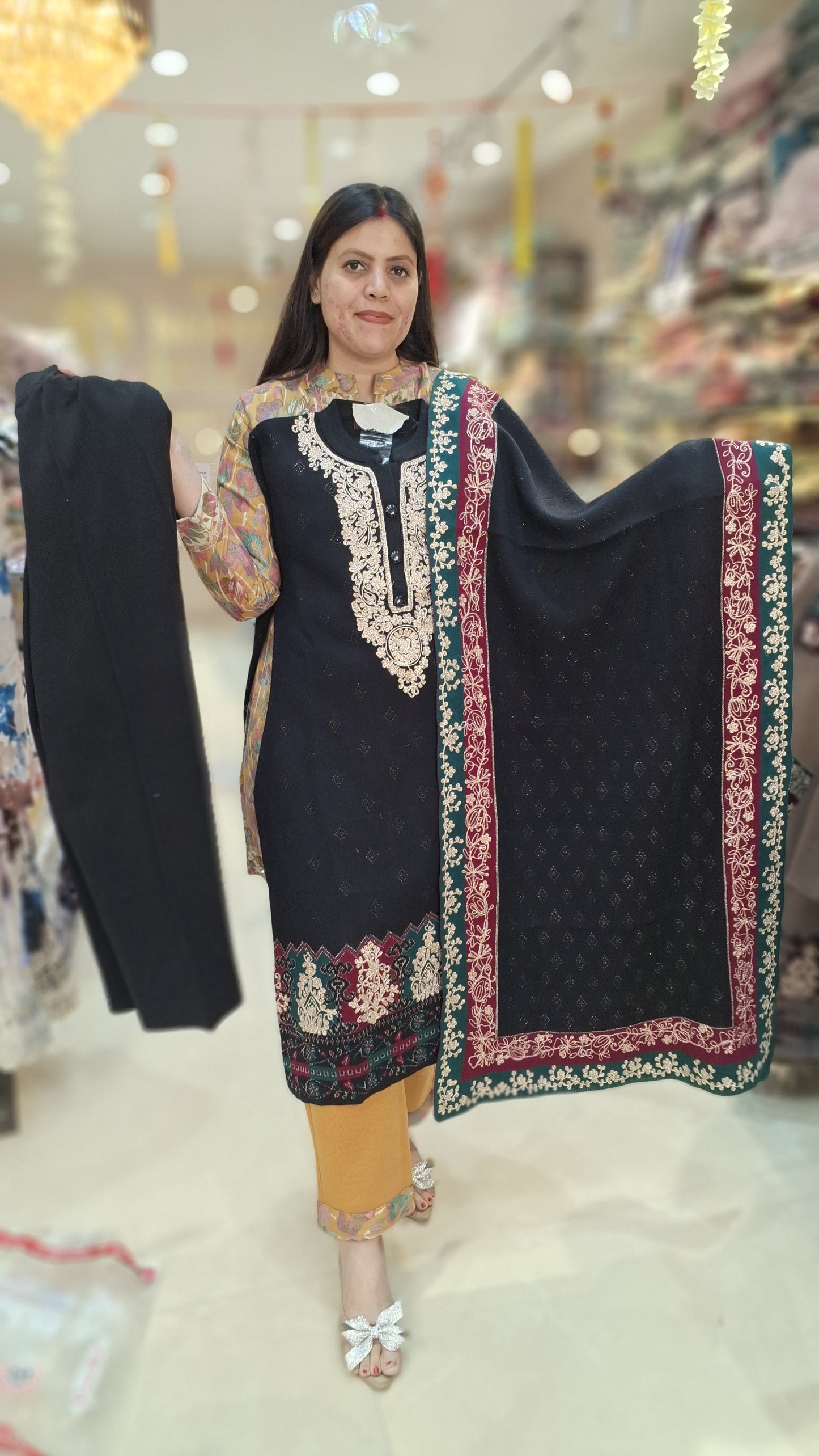 PREMIUM WOOL NECK DESIGNER BEAUTIFUL 3PC SUIT