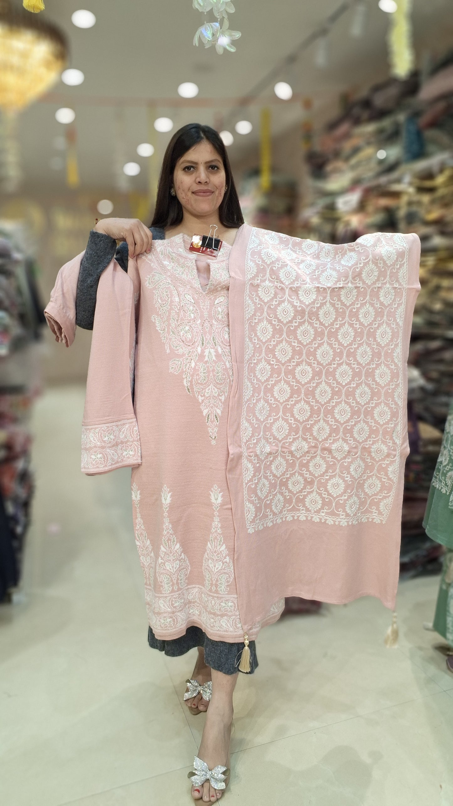 PREMIUM WOOL FULL EMBROIDED WITH KASHMIRI DUPPTA SUIT