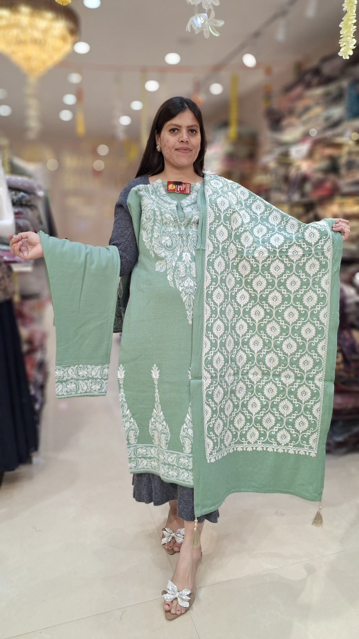 PREMIUM WOOL FULL EMBROIDED WITH KASHMIRI DUPPTA SUIT