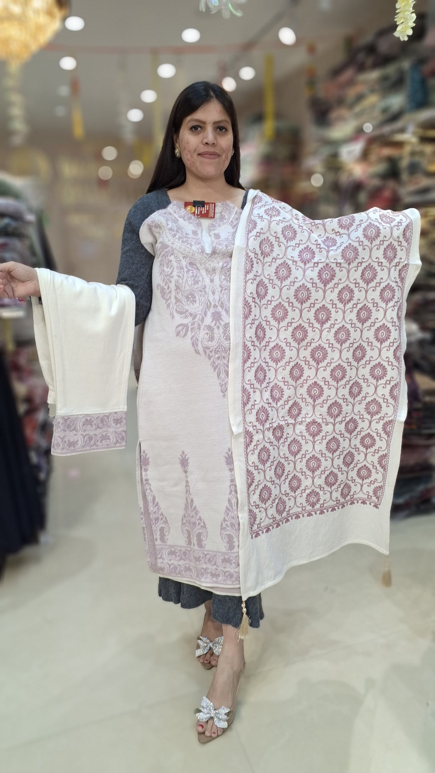 PREMIUM WOOL FULL EMBROIDED WITH KASHMIRI DUPPTA SUIT