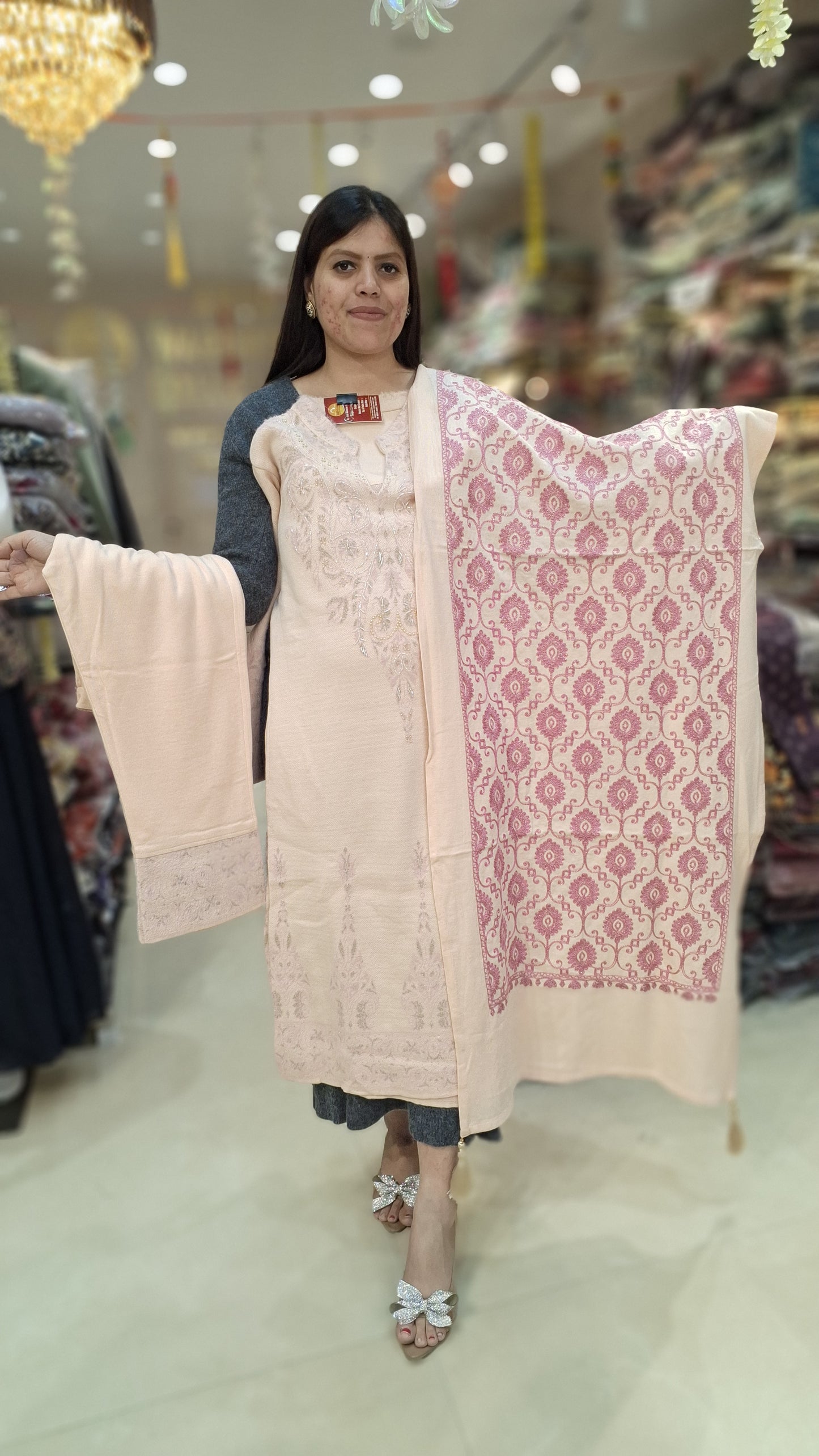 PREMIUM WOOL FULL EMBROIDED WITH KASHMIRI DUPPTA SUIT