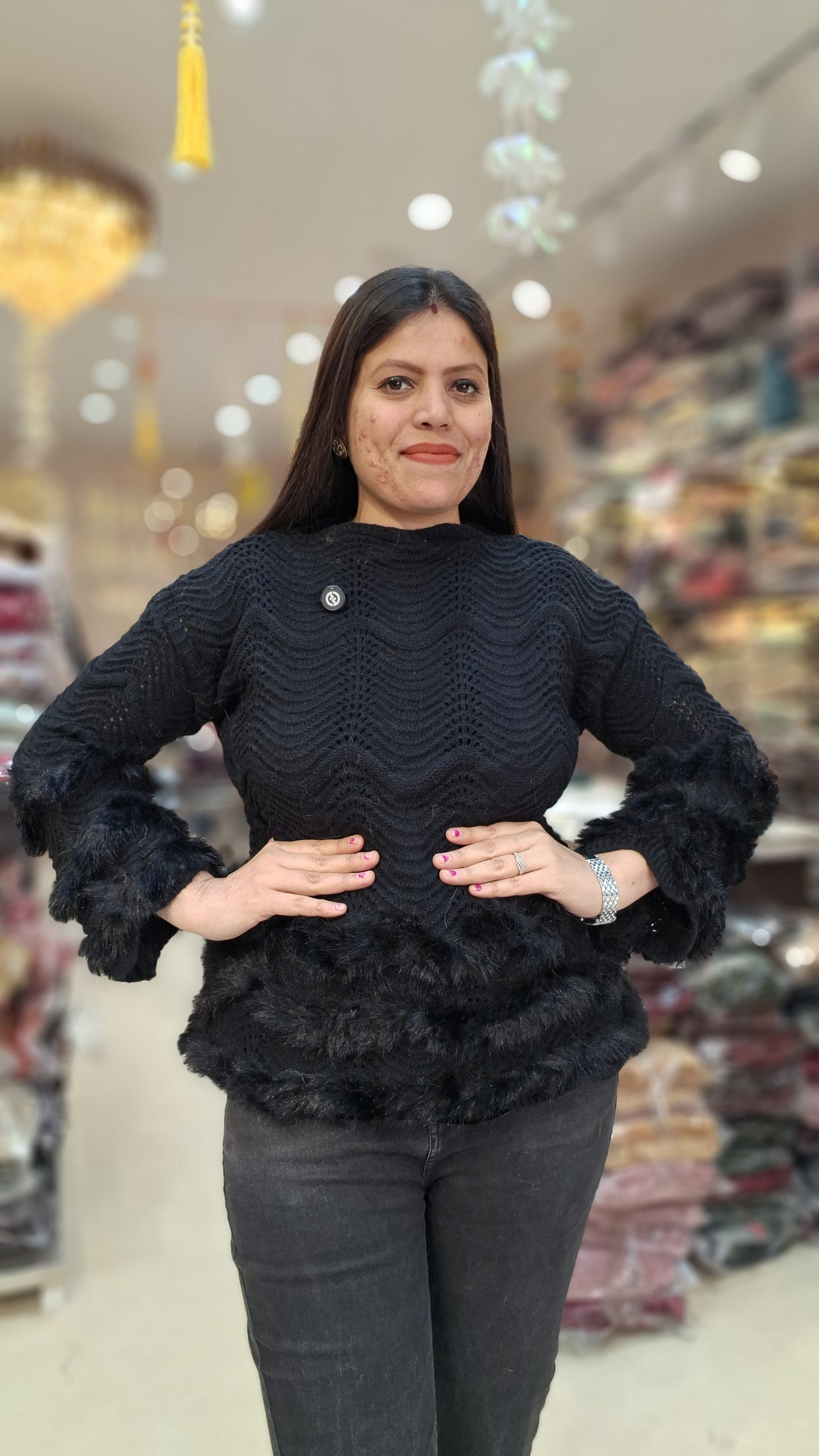 PREMIUM WOOL NEETED KOREAN TOP