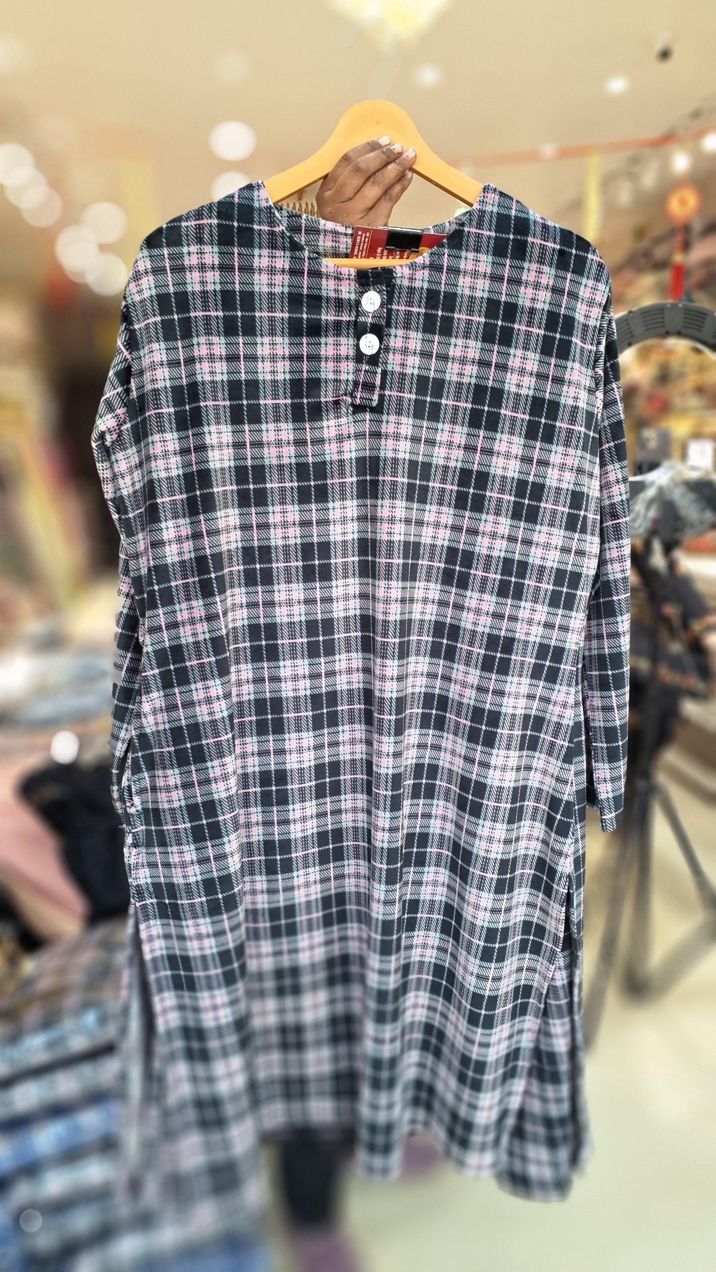 PLUS SIZE PREMIUM VELVET NEIGHT SUIT