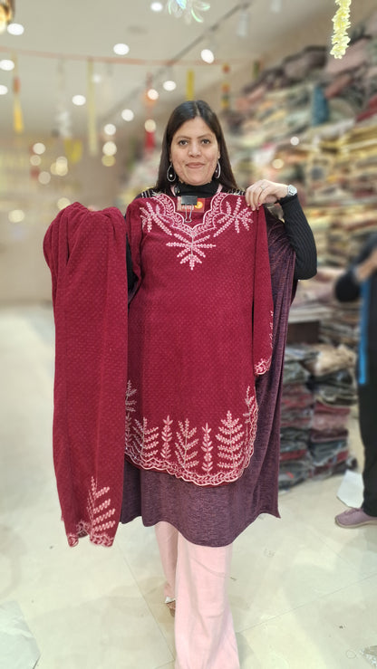 PREMIUM WOOL DESIGN WITH SIPI AND PEARL WORK CORDSET