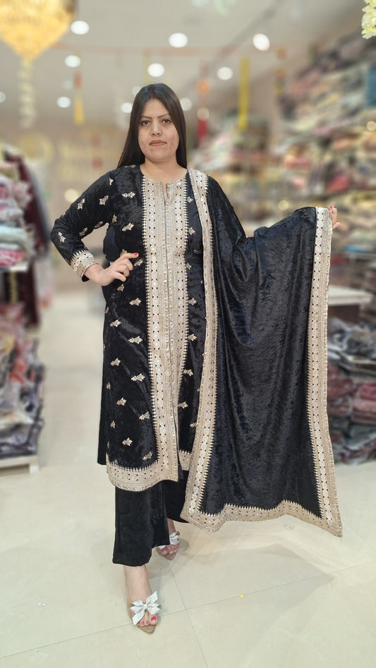 PREMIUM VELVET A-LINE SUIT