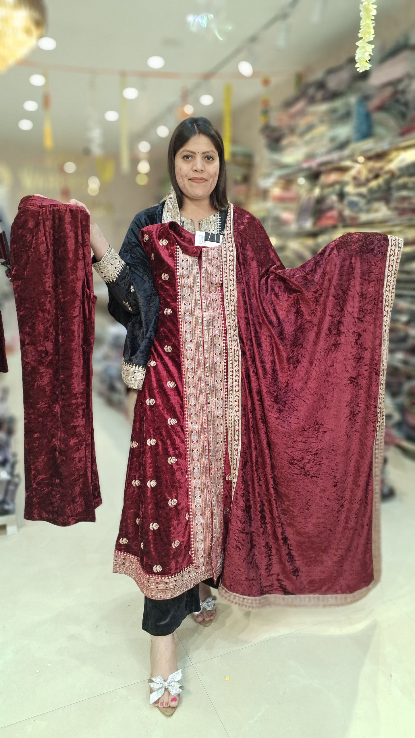 PREMIUM VELVET A-LINE SUIT