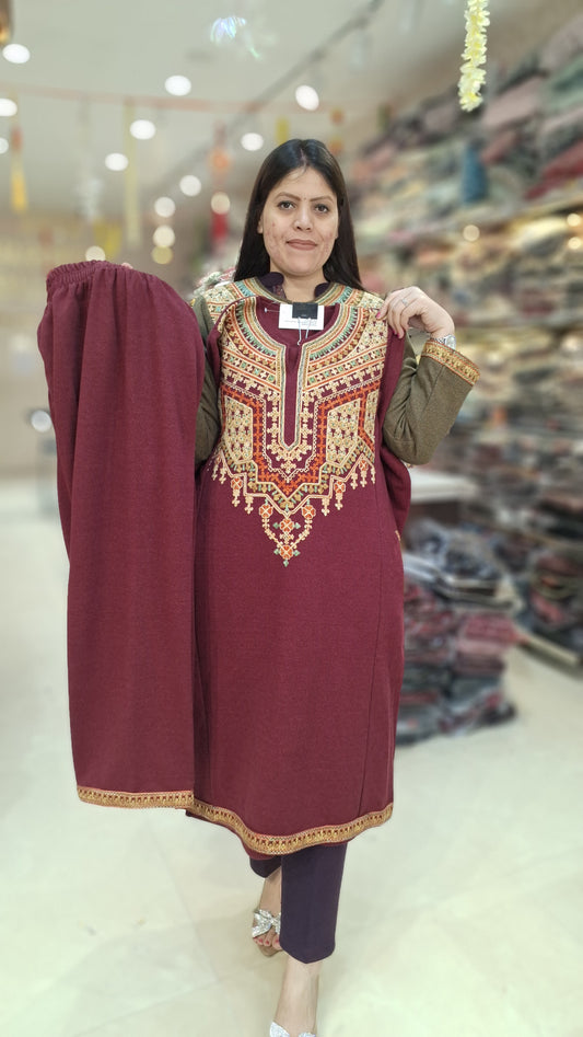 PREMIUM WOOL CHOGA PHERAN CORDSET