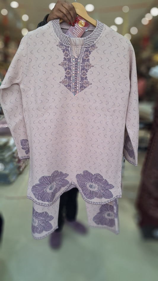 PREMIUM WOOL NECK DESIGN WOOL CORDSET(ARTICAL-1)