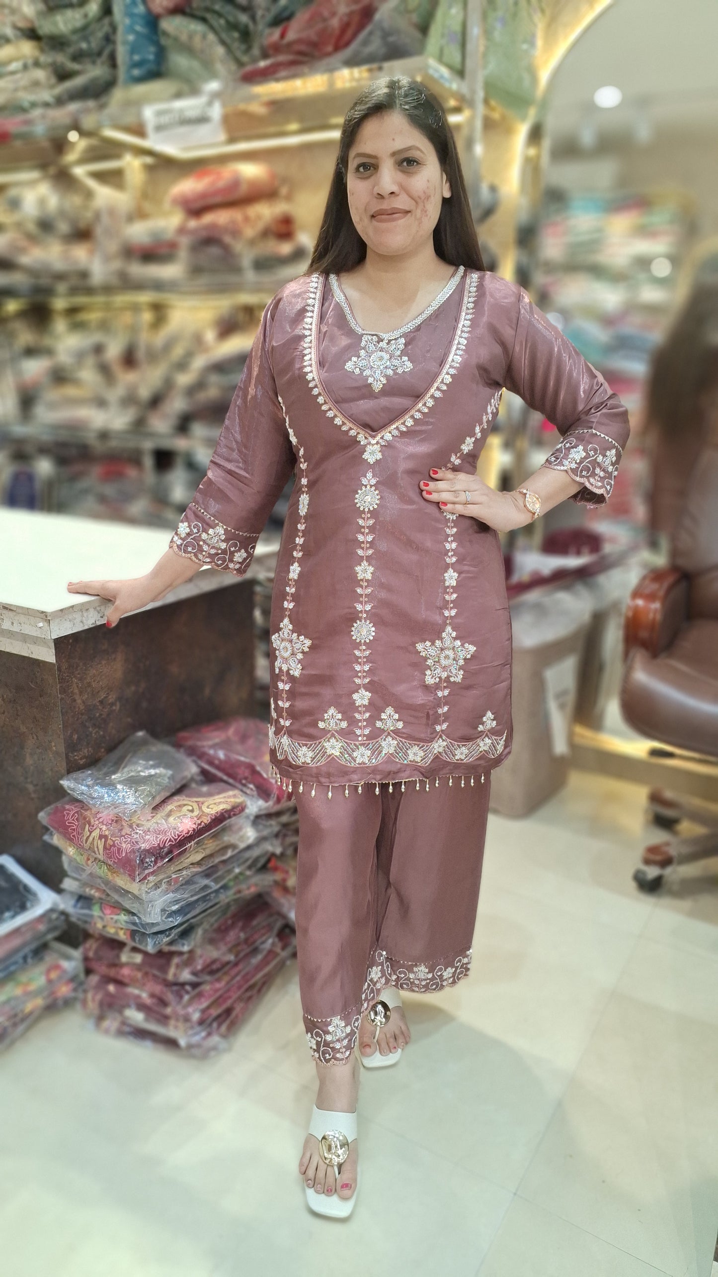 PREMIUM FANDY BUSTIER PLAZO CORDSET