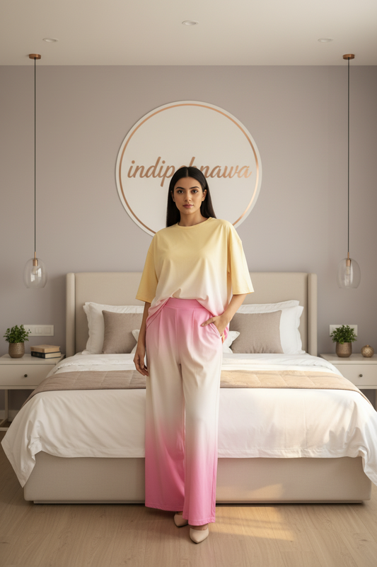 PINK DUEL SHADE COTTON BEAUTIFIL CORDET